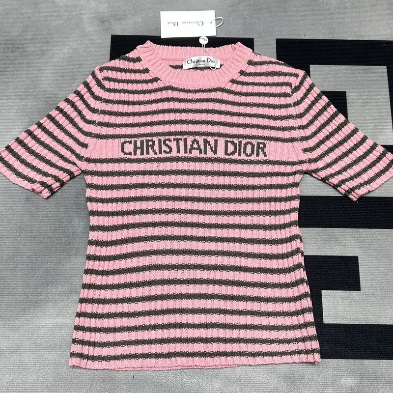 Ladies Letter Print Fashion Short Sleeves