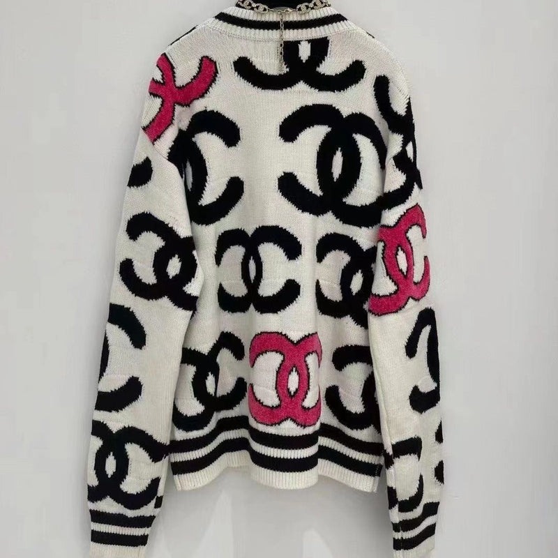 Trendy Women's Loose Letter Printed Sweater