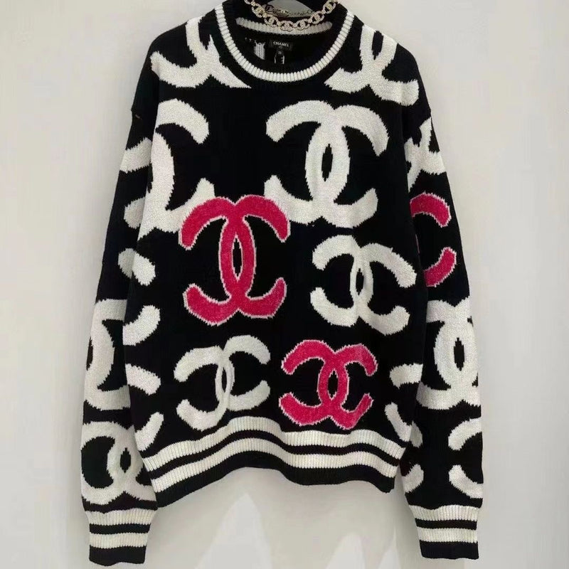 Trendy Women's Loose Letter Printed Sweater