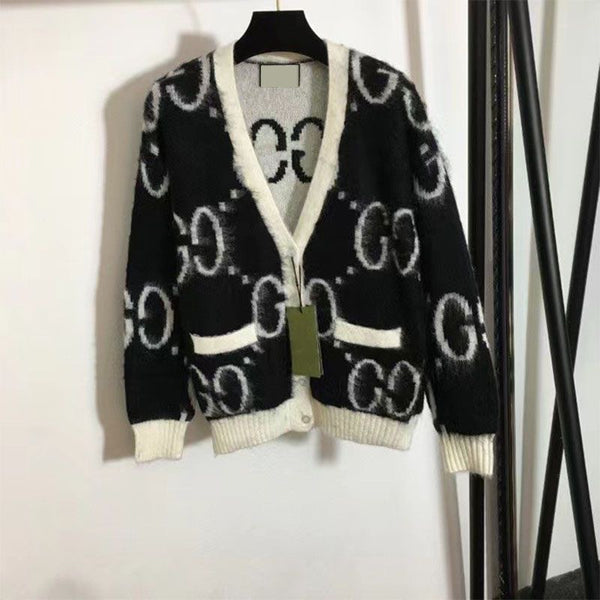 Women's Letter Print Fashion Cardigan