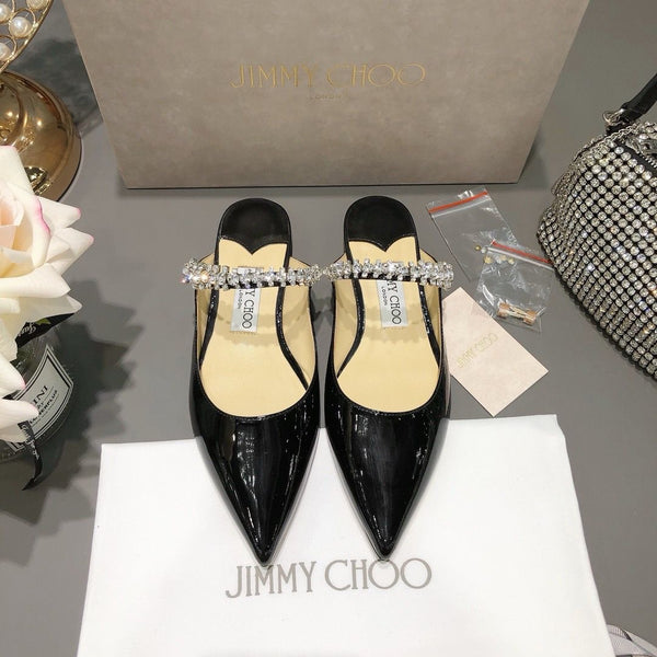 Classic Pointed Rhinestone High Heels/ Slippers