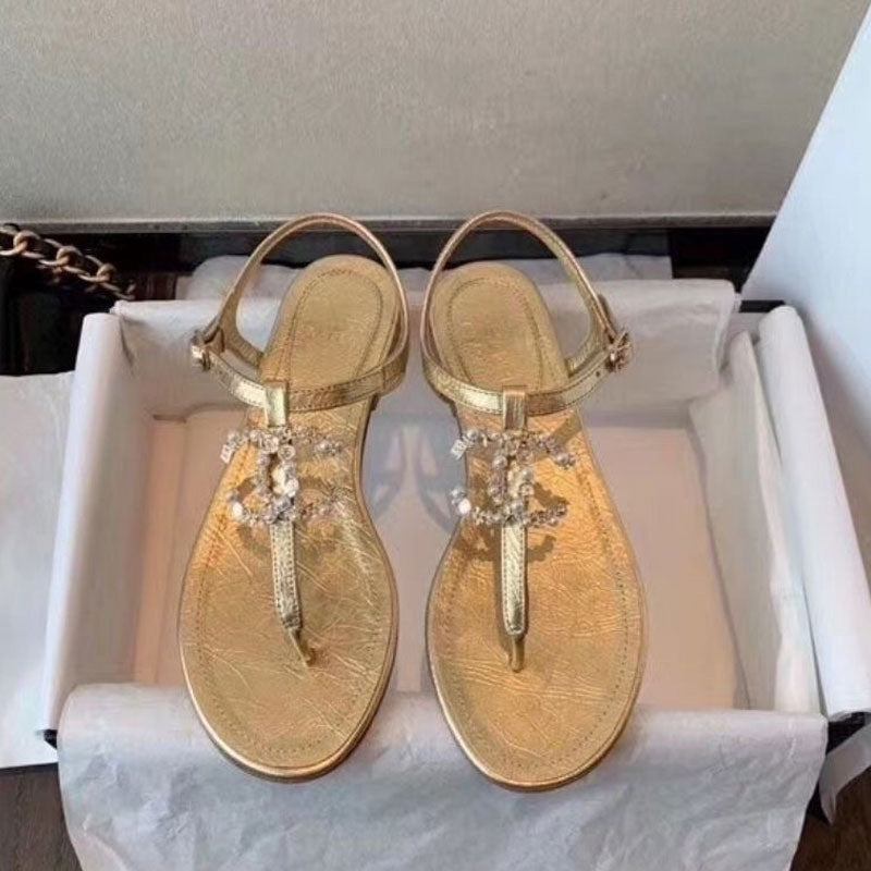 New Fashion Camellia Flip Sandals