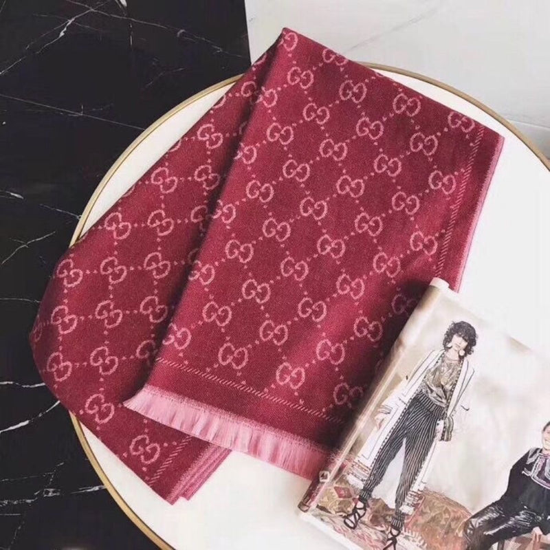 Classic Letter Printed Shawl Double Scarf