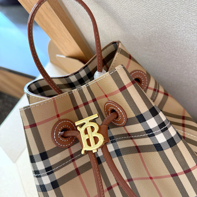 Fashionable Plaid Print Shoulder Bag