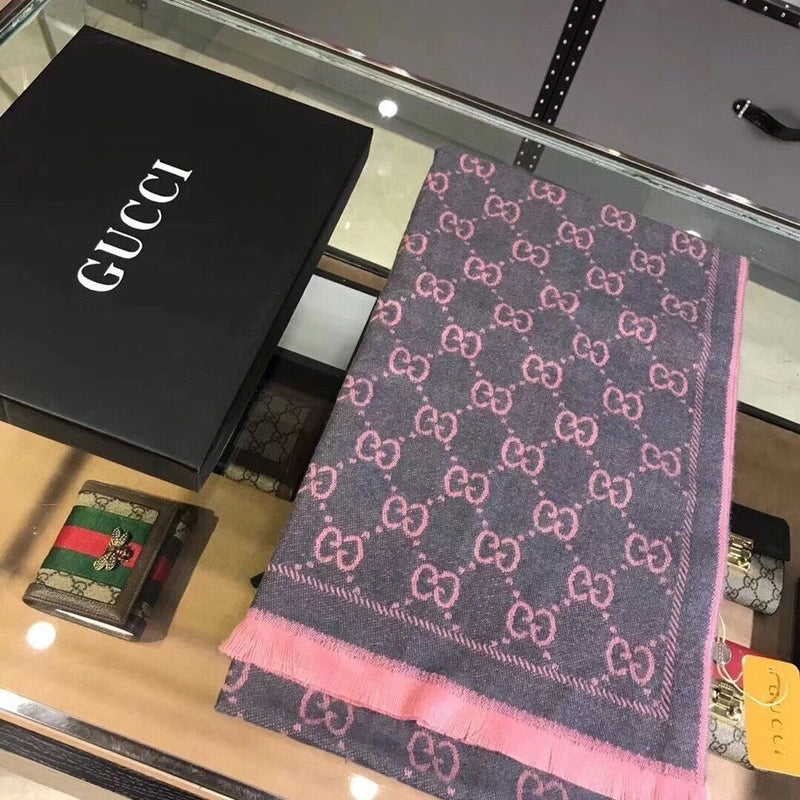 Classic Letter Printed Shawl Double Scarf