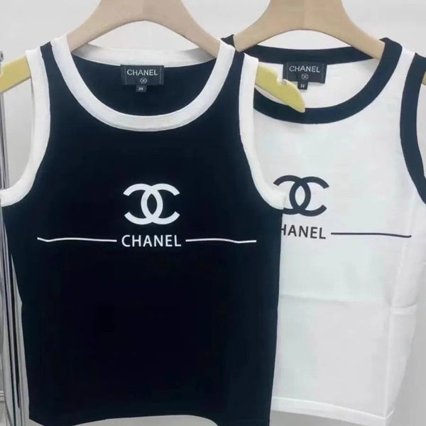 Fashion Letter Print Women's Vest