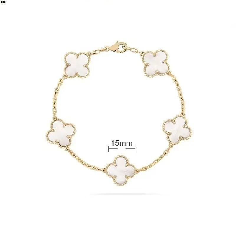 Fashionable and Simple Double-sided Four-leaf Clover Bracelet