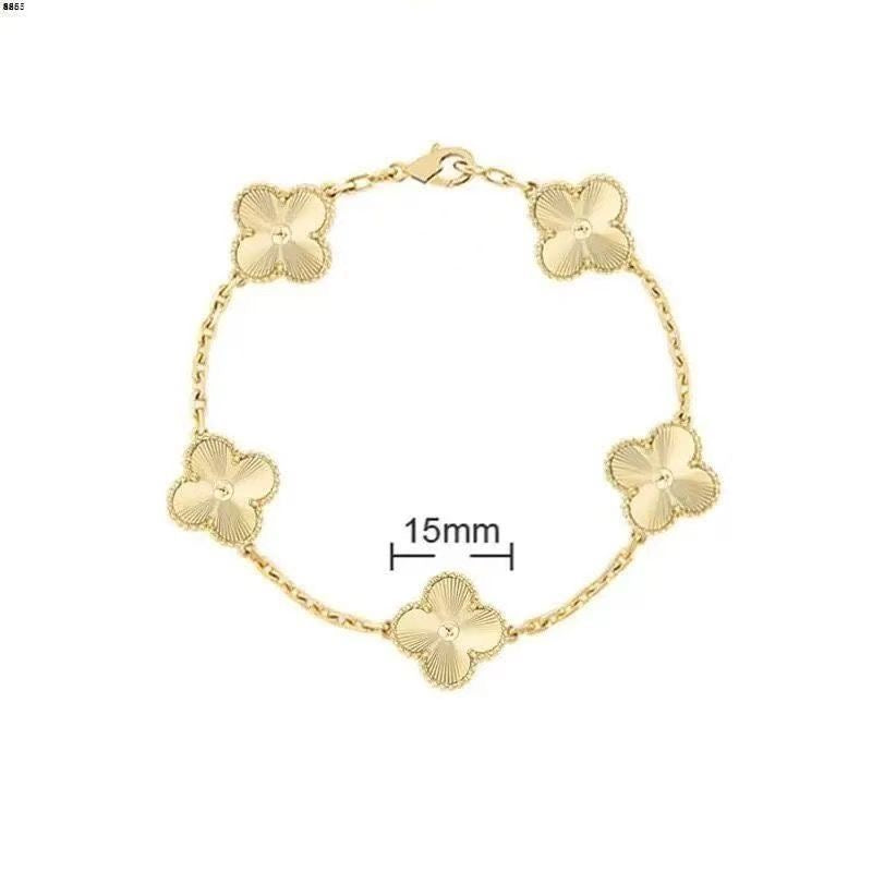 Fashionable and Simple Double-sided Four-leaf Clover Bracelet