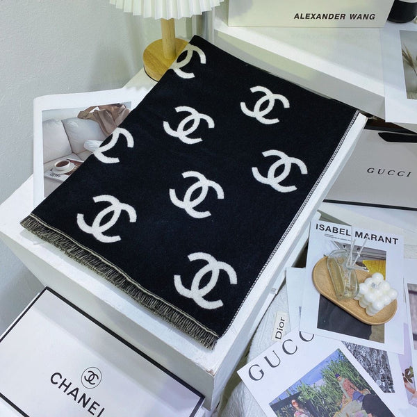 Fashion Letter Printed Warm Scarf
