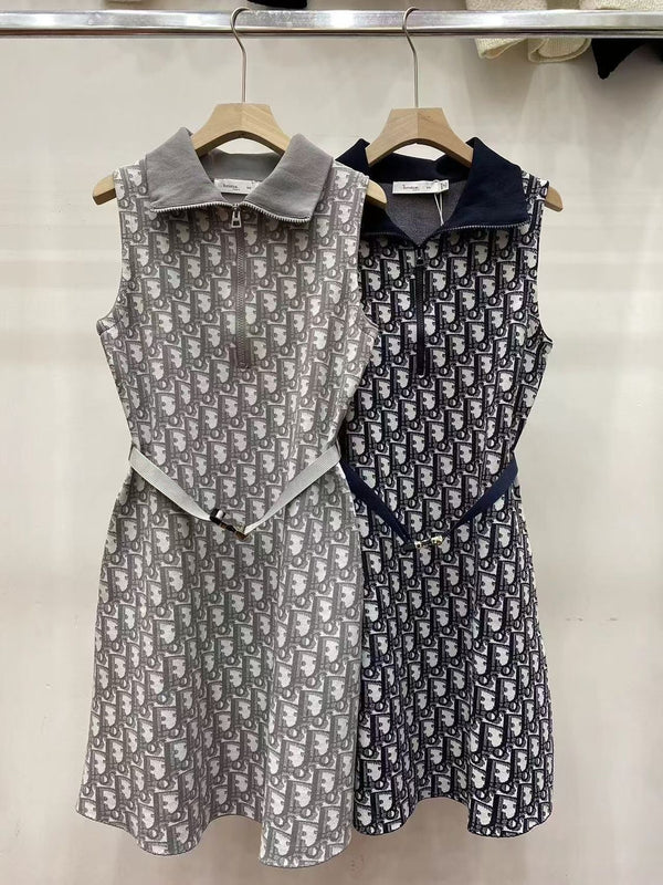 Fashionable High-end Short Skirt with Alphabet Flowers