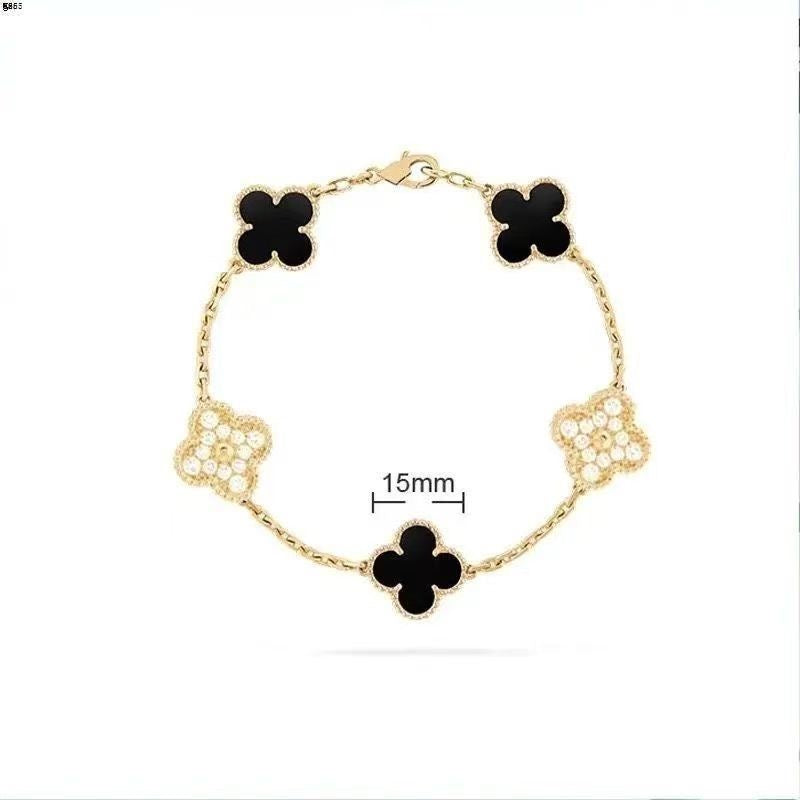Fashionable and Simple Double-sided Four-leaf Clover Bracelet
