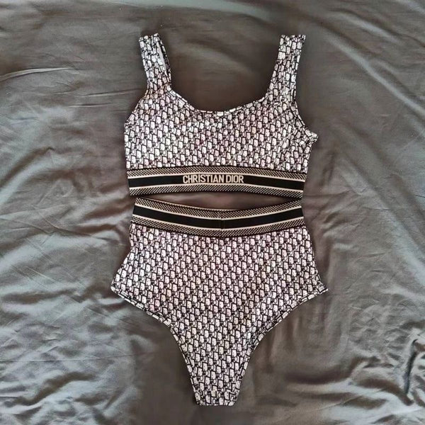 Women's Letter Printed Fashion Swimsuit