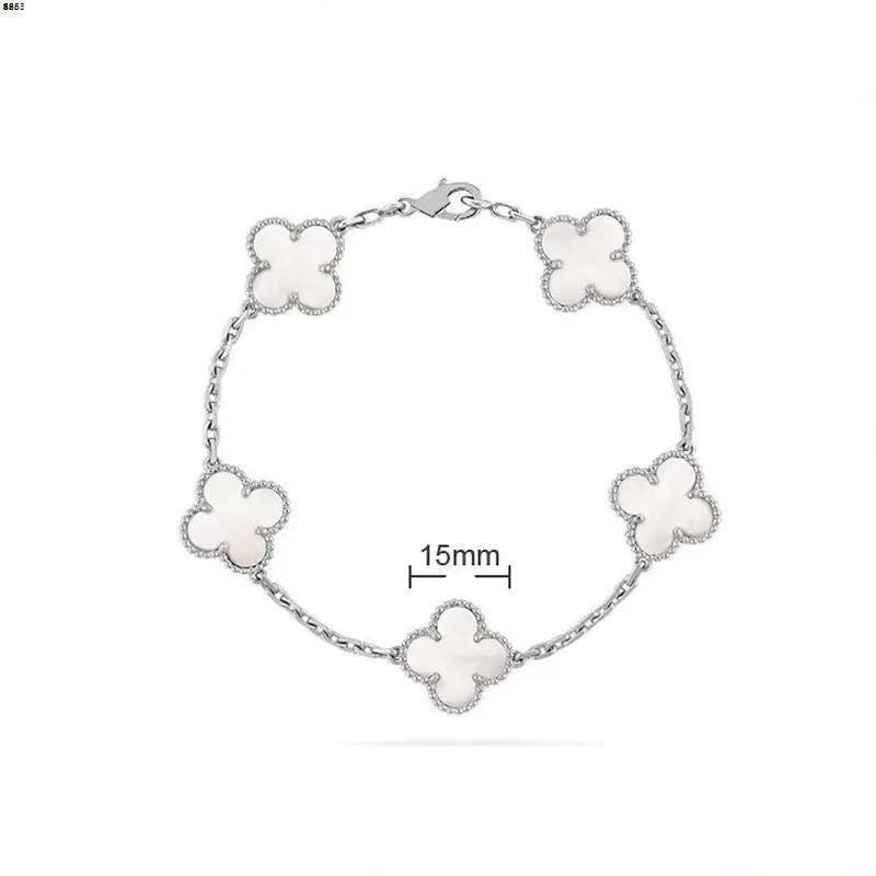 Fashionable and Simple Double-sided Four-leaf Clover Bracelet