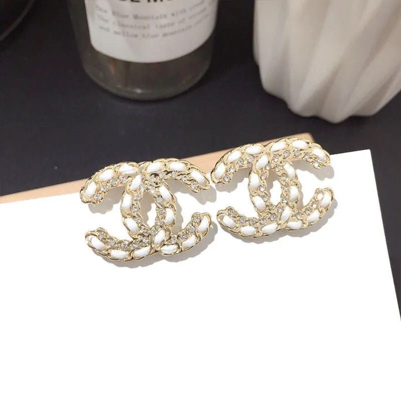 Vintage Letter Decoration Earrings