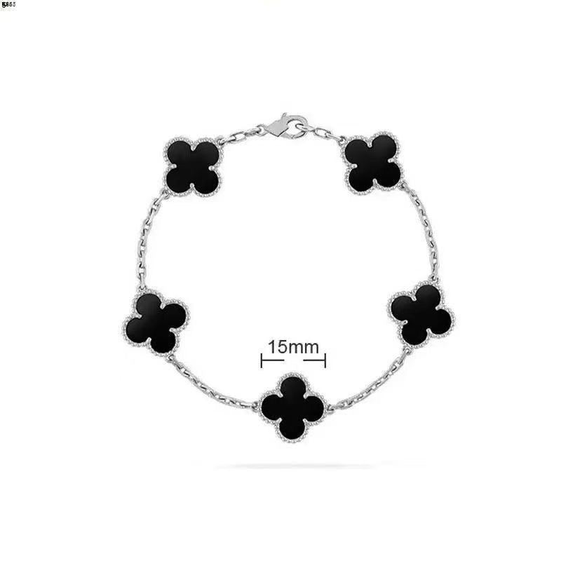Fashionable and Simple Double-sided Four-leaf Clover Bracelet