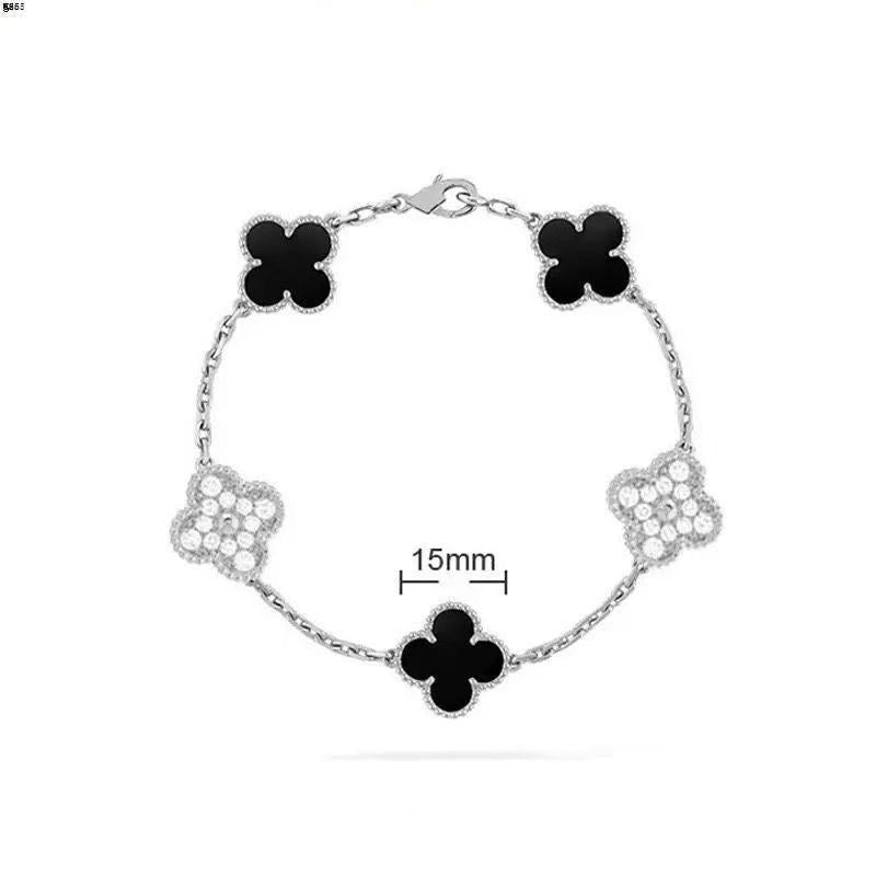 Fashionable and Simple Double-sided Four-leaf Clover Bracelet