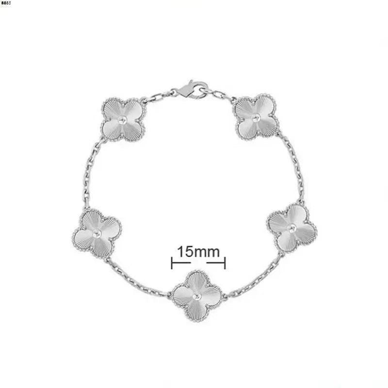 Fashionable and Simple Double-sided Four-leaf Clover Bracelet