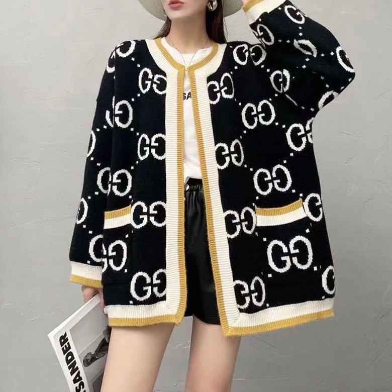 V-neck Loose Slim Cardigan Sweater