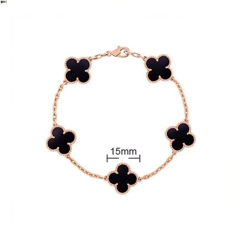 Fashionable and Simple Double-sided Four-leaf Clover Bracelet