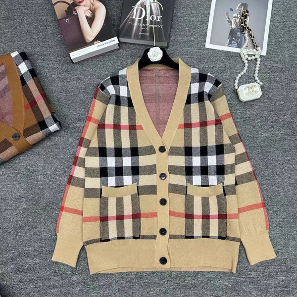 Classic Check Cardigan Jacket