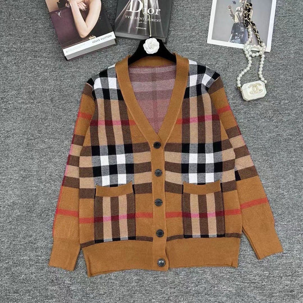 Classic Check Cardigan Jacket