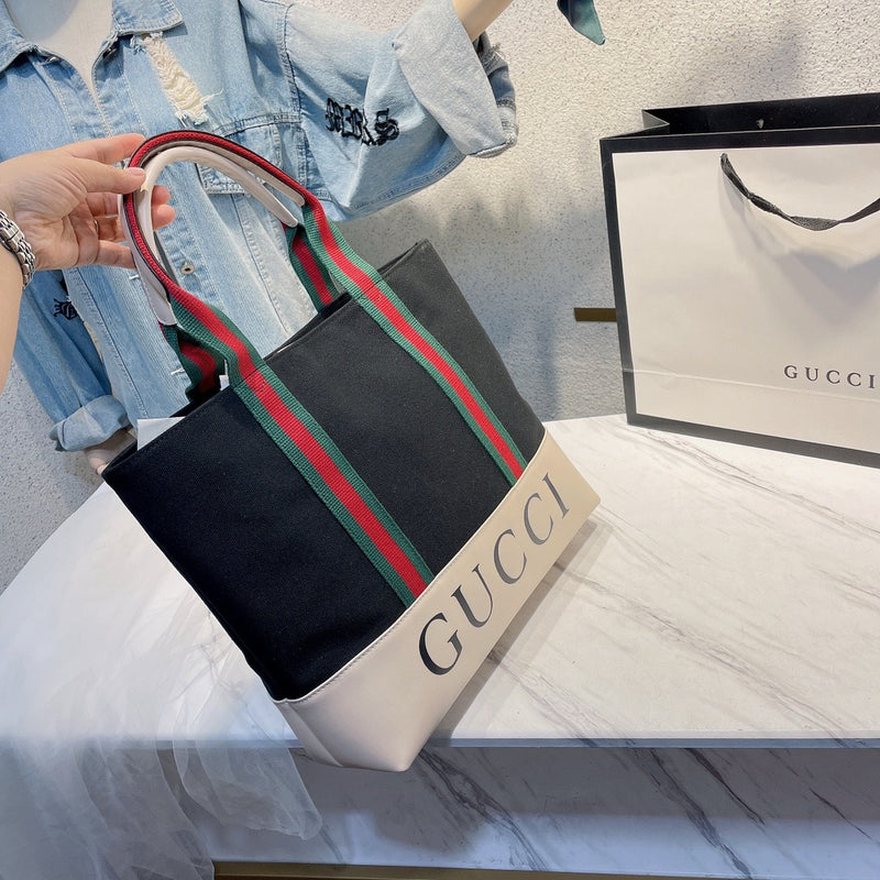 Fashionable Color Block Letter Print Women's Bag