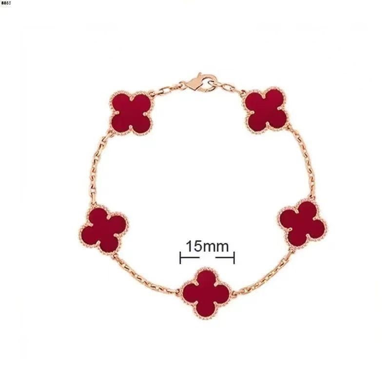 Fashionable and Simple Double-sided Four-leaf Clover Bracelet
