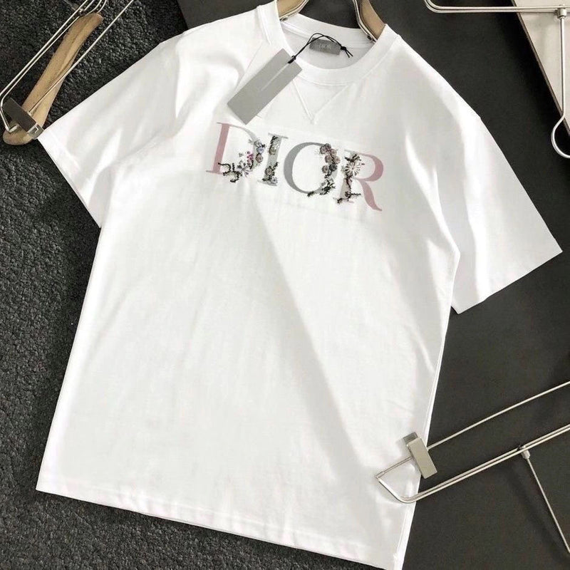 Casual Round Neck Printed Simple Short Sleeves