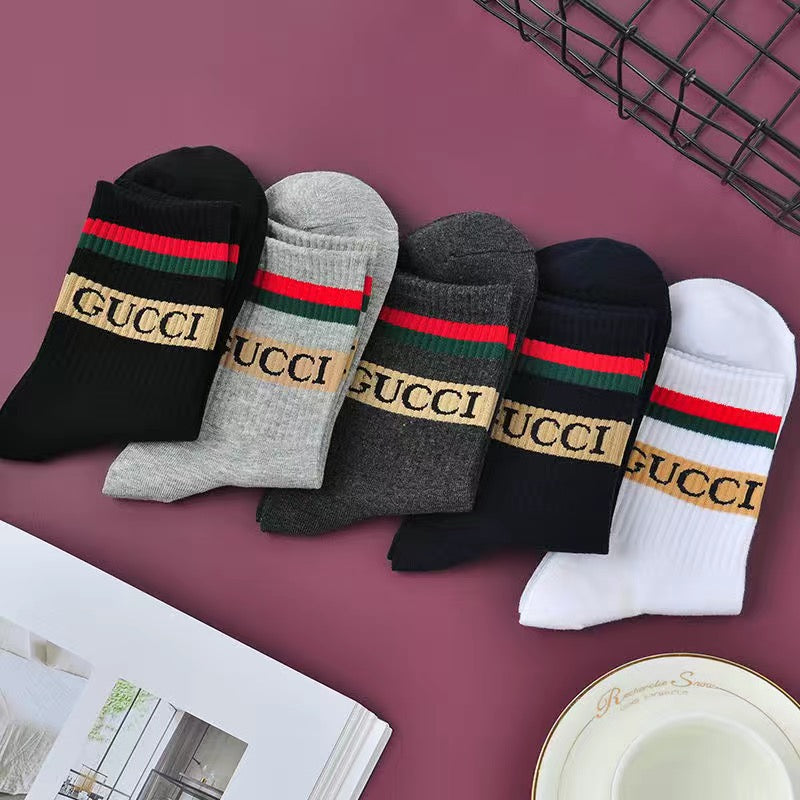 Fashion Short Socks Gift Box 5 Pairs