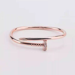 Women's Classic Nail Full Diamond Bracelet