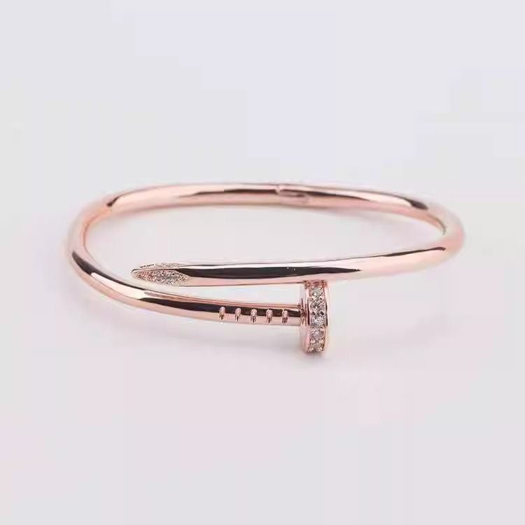 Women's Classic Nail Full Diamond Bracelet