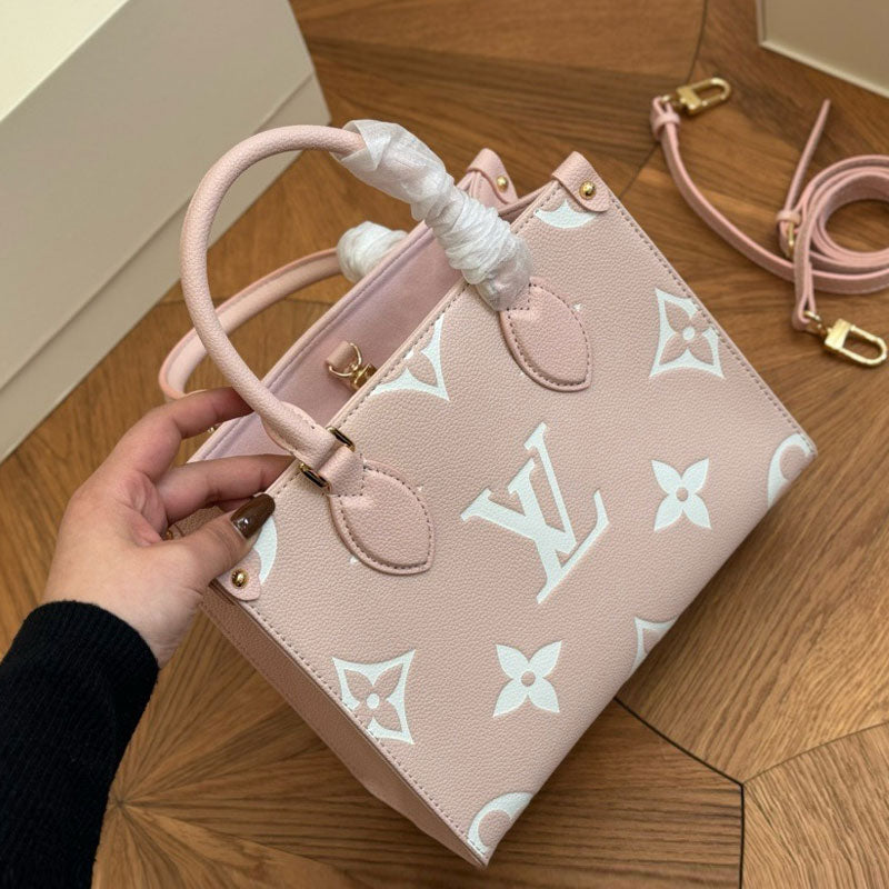 Handmade Bicolor Fashion Leather Handbag