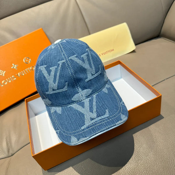 Fashionable Letter Print Denim Cap