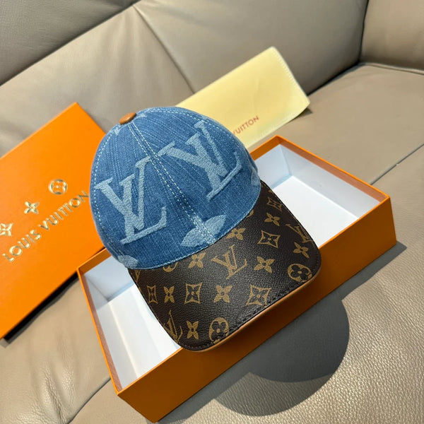 Fashionable Letter Print Denim Cap