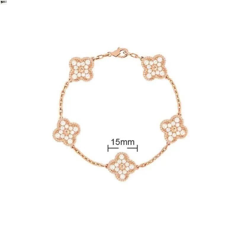 Fashionable and Simple Double-sided Four-leaf Clover Bracelet