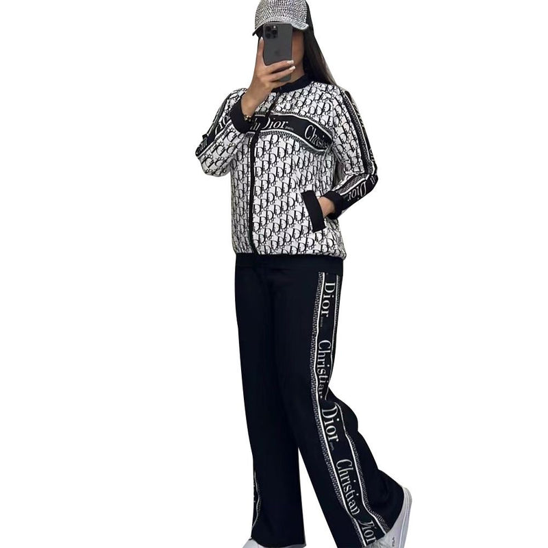 Fashionable Wide-Leg Casual And Comfortable Two-Piece Suit