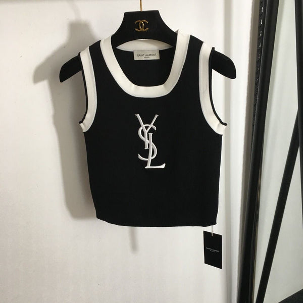 Women's Letter Printed Knitted Camisole