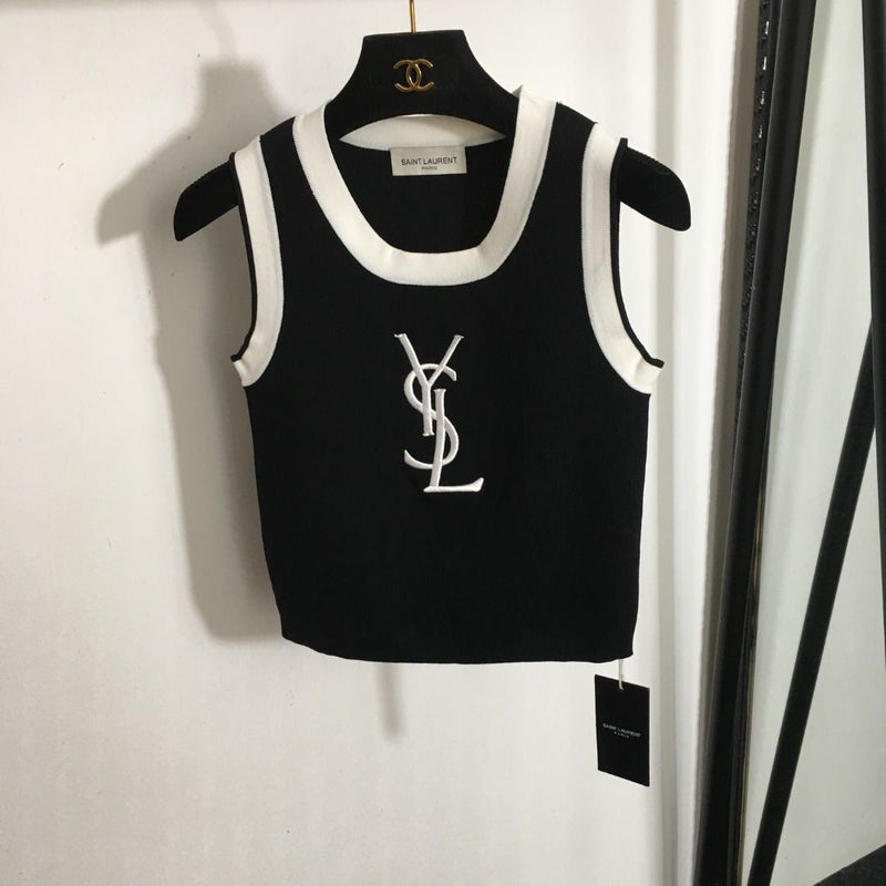 Women's Letter Printed Knitted Camisole