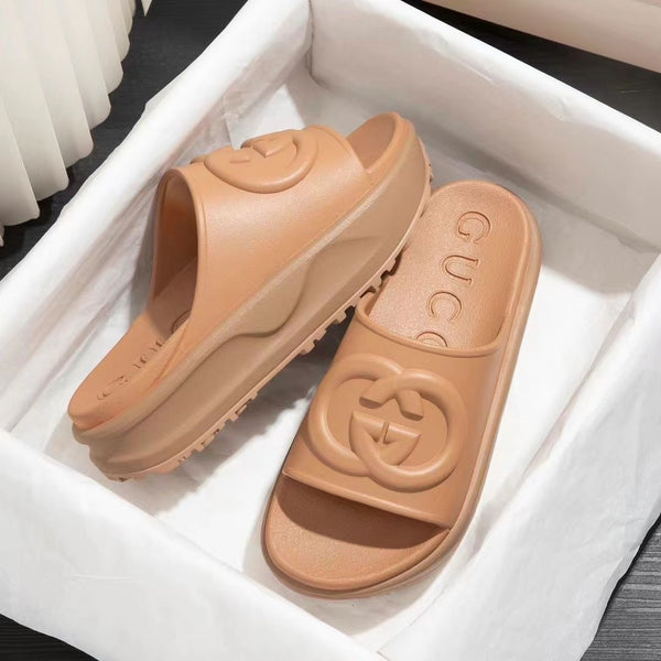 Women's Letter Printed Thick Sole Slippers