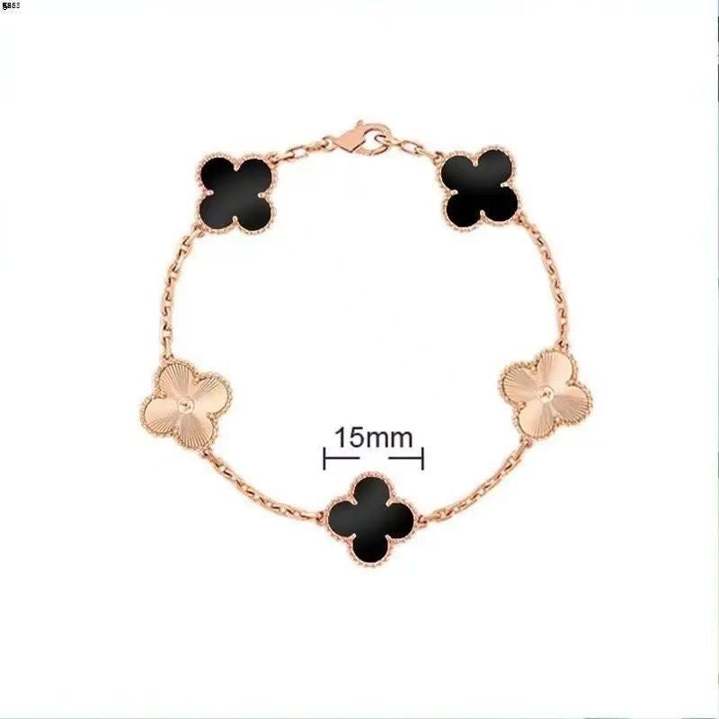 Fashionable and Simple Double-sided Four-leaf Clover Bracelet