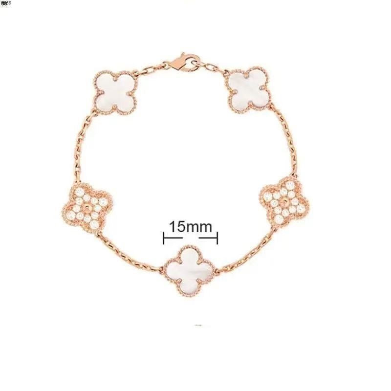 Fashionable and Simple Double-sided Four-leaf Clover Bracelet