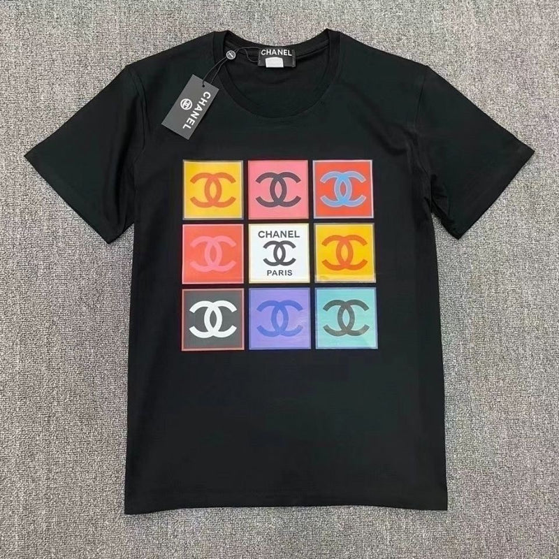 Letter Printed Cotton T-Shirt