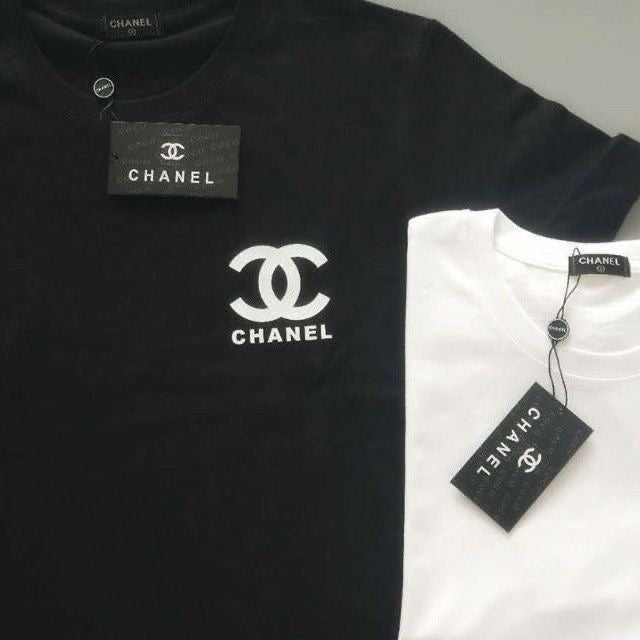 Letter Printed Cotton T-Shirt