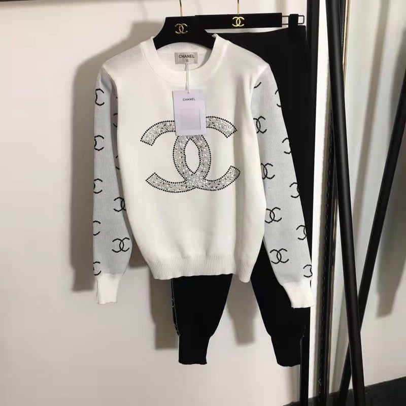 Zip Cardigan Jacket And Leggings 2-Piece Suit
