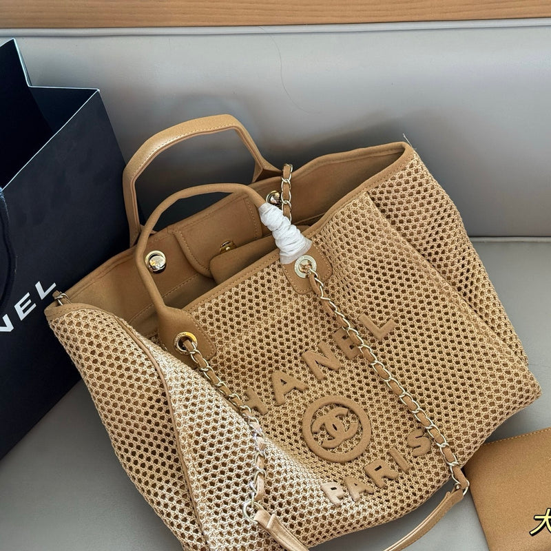Tote Bag In Gold-Tone Mental