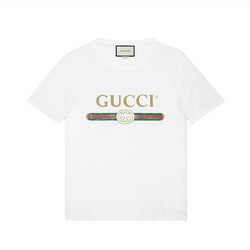 Round Neck Classic Letter Casual Loose T-Shirt
