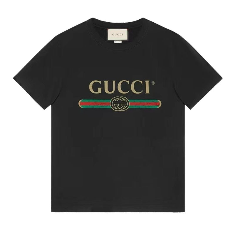 Round Neck Classic Letter Casual Loose T-Shirt