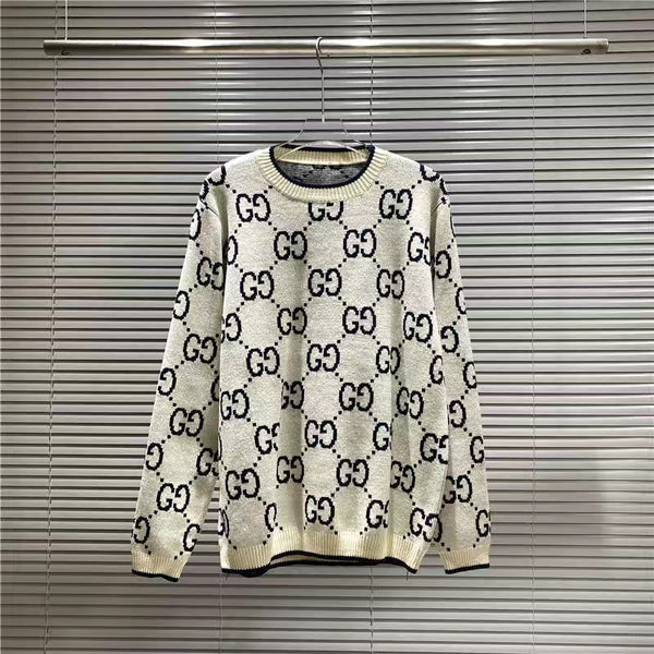 Cotton Letter Printed Knit Sweatshirt