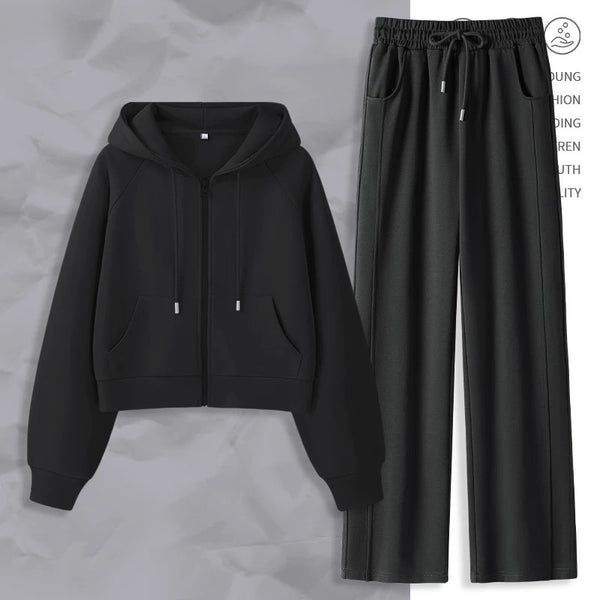 Letter Print Sportswear 2-Piece Set