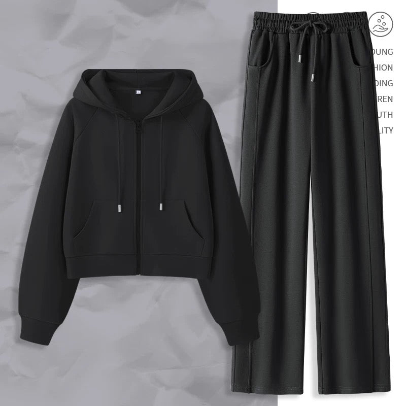 Letter Print Sportswear 2-Piece Set